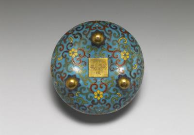 图片[2]-Copper incense burner with cloisonne enamel decor, Qing dynasty, Qianlong reign (1736-1795)-China Archive